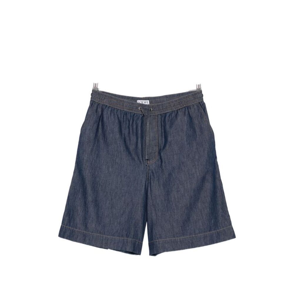 Loewe Men Anagram Denim Shorts